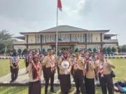 Bapak Engkur Kurnia, SPd Ketua kwarran sepatan recara resmi mengikuti Jambore Kwartir cabang Tangerang tahun 2024,Foto.(Istimewa)