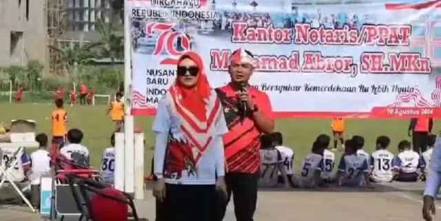 Kantor Notaris / PPAT Mohamad Abror.SH.MKn Peringatan HUT RI ke-79 di, Lapangan Raihan Kelapa Dua Sesi acara yang sedang berlangsung Kantor Notaris / PPAT Mohamad Abror.SH.MKn Acara di Lapangan Raihan Kelapa Dua, Foto. (Istimewa)