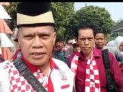 Geruduk! Kemendagri Solidaritas Merah Putih, SOLMET: Copot Pj Gubernur Banten Al Muktabar SOLMET DPW provinsi Banten melakukan aksi geruduk kantor kementerian dalam negeri di jakarta, Foto. (Istimewa)