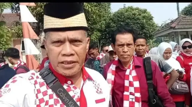 Geruduk Kemendagri.Solidaritas Merah Putih (SOLMET). Copot Pj Gubernur Banten Al Muktabar. SOLMET DPW provinsi Banten melakukan aksi geruduk kantor kementerian dalam negeri di jakarta, Foto. (Istimewa)