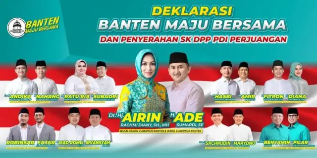 Koalisi Banten Maju Bersama Dideklarasikan, PDI Perjuangan Bagikan Surat Rekomendasi Koalisi Banten Maju Bersama Dideklarasikan, PDI Perjuangan Bagikan Surat Rekomendasi