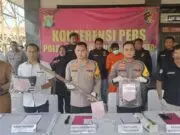 Pembunuh Petani di Teluknaga Terancam Hukuman 15 Tahun Penjara Polsek Teluknaga, Polres Metro Tangerang Kota, Polda Metro Jaya menggelar konferensi pers, Foto. (Istimewa)