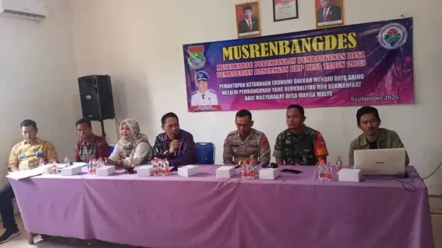 Musrenbang Desa Margamulya Kecamatan Mauk Sukses, Partisipasi Aktif dari Berbagai Elemen Abu Bakar Kades Margamulya, Sekdes Margamulya, para Muspika Kecamatan Mauk,Foto.(Istimewa)