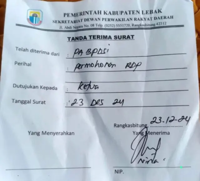 DPRD Lebak dipertanyakan Fungsinya, Terkesan Kurang Respon Surat PABPDSI DPRD Lebak dipertanyakan Fungsinya, Terkesan Kurang Respon Surat PABPDSI