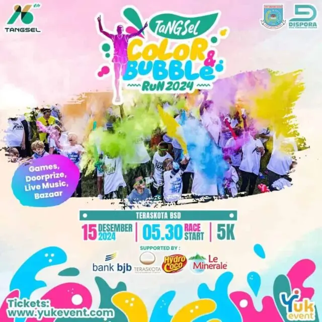 Pemkot Gelar Tangsel Color and Bubble Run di Semarak HUT ke-16 Pemkot Gelar Tangsel Color and Bubble Run di Semarak HUT ke-16