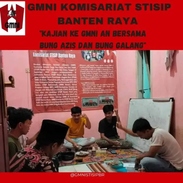 Gelar Diskusi Ke GMNI An, Komisariat STISIP Banten Raya Bedah Sejarah Gelar Diskusi Ke GMNI An, Komisariat STISIP Banten Raya Bedah Sejarah
