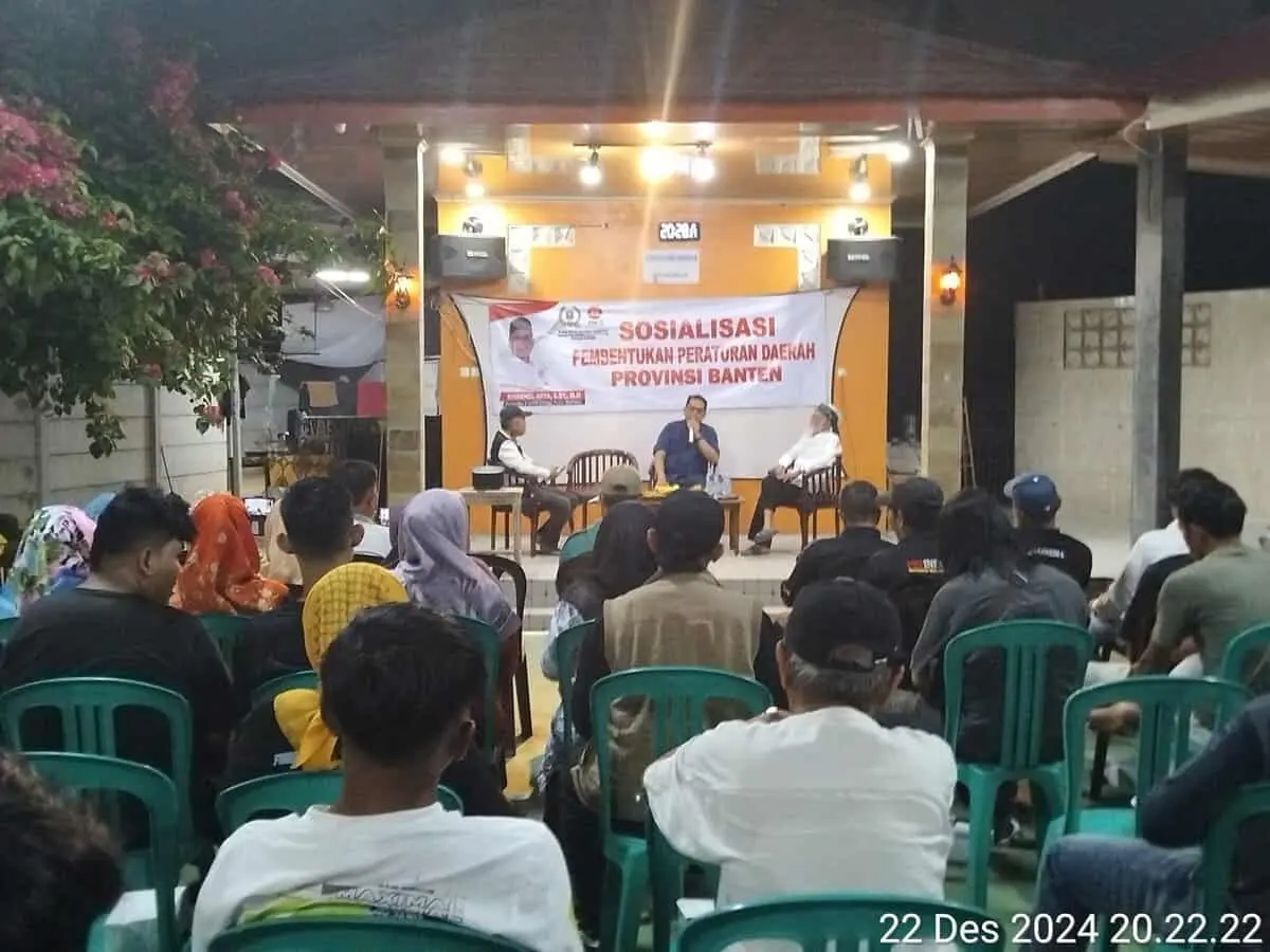 Komisi III DPRD Banten Rispanel Arya Gelar Sosialisasi Pembentukan Perda Bersama Masyarakat Komisi III DPRD Banten Rispanel Arya Gelar Sosialisasi Pembentukan Perda Bersama Masyarakat