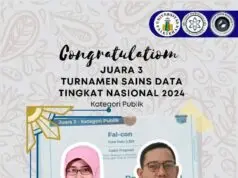 Tim Fal-Con Universitas Faletehan Raih Juara III Lomba Sains Data Nasional 2024