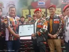 Ormas LMP yang diakui negara dibawah kepemimpinan Muhamad Arsyad Cannu saat menerima AHU, pada Sabtu (18/01/2025).