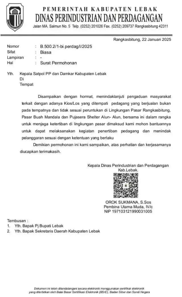 Ketua LMP Lebak Iwan Tahapary Minta Satpol PP Segera Tindak Tegas Dugaan Kios Dagangan Digunakan Sekretariat Ormas Ketua LMP Lebak Iwan Tahapary Minta Satpol PP Segera Tindak Tegas Dugaan Kios Dagangan Digunakan Sekretariat Ormas
