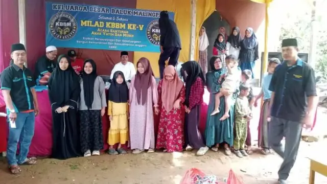 Milad Ke 5, Keluarga Besar Baluk Malingping Gelar Santunan Anak Yatim