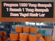 Pemdes Tegal Kunir Lor Buat Program 1000 Tong Sampah Dukung Program Bebas Sampah Pemdes tegal Kunir lor buat Program 1000 tong sampah 1 rumah 1 tong sampah, Foto (Istimewa)