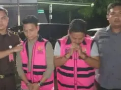 Operator desa pondok kelor (AL) sama kampung kelor (HK) sepatan timur ditetapkan tersangka oleh Kejari Tangerang atas dugaan kasus pencairan ganda Apbdes, Foto. (Istimewa)