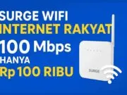 Surge WiFi Internet Rakyat 100 Mbps Hanya Rp 100 Ribu Surge WiFi Internet Rakyat