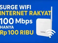 Surge WiFi Internet Rakyat 100 Mbps Hanya Rp 100 Ribu