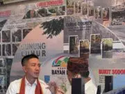 Geopark Nasional Bayah Dome ramaikan Pameran Gemuruh Lebak Ruhay, pada Rabu (10/12/2025).