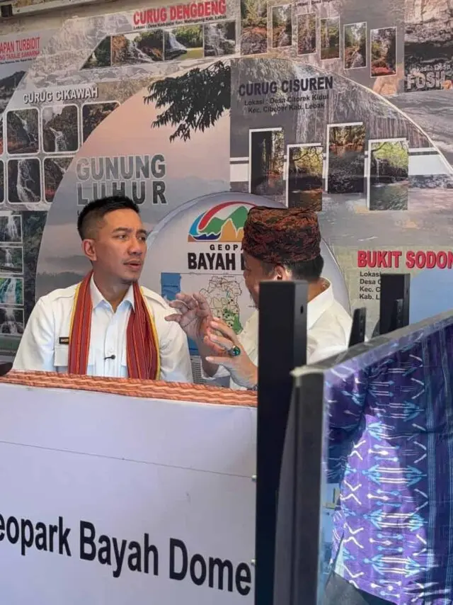 Geopark Nasional Bayah Dome ramaikan Pameran Gemuruh Lebak Ruhay, pada Rabu (10/12/2025). Geopark Nasional Bayah Dome ramaikan Pameran Gemuruh Lebak Ruhay, pada Rabu (10/12/2025).