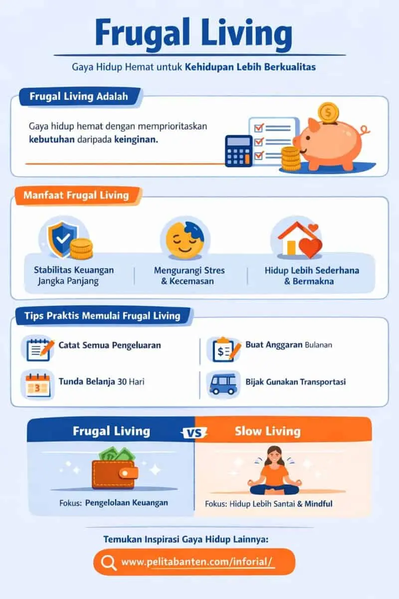 Infografis Frugal Living