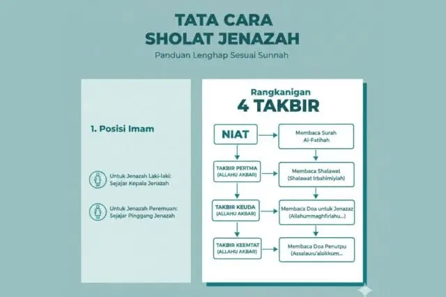 Tata Cara Sholat Jenazah Niat, Bacaan dan Posisi Makmum