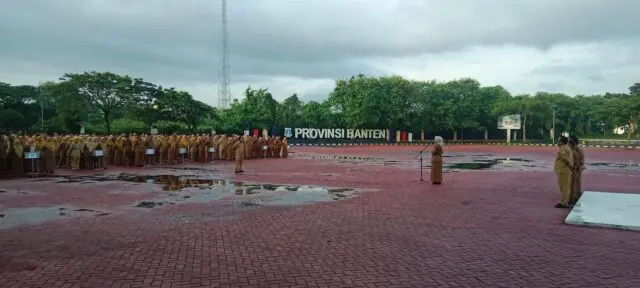 ASN Setda Banten apel Pagi di Bulan Ramadhan, pada Senin (09/03/2026).