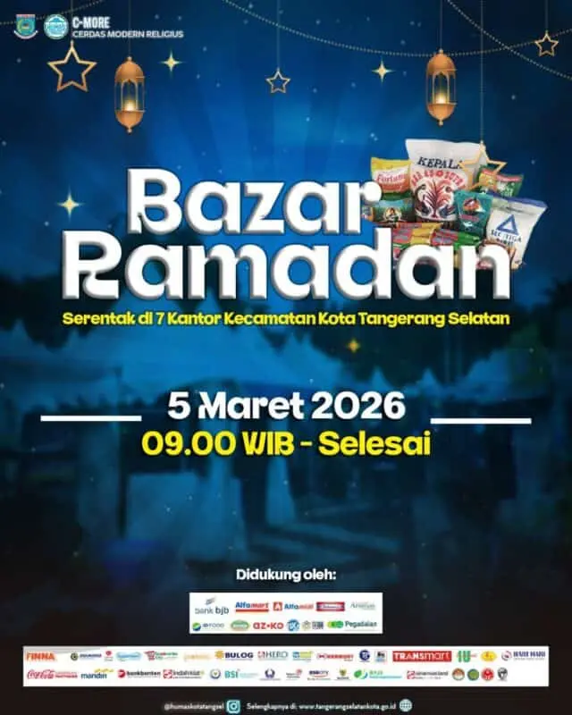 Siap-siap! 5 Maret Bazar Ramadan Digelar di 7 Kecamatan Tangsel, Belanja Sembako Murah dan Tanpa Kupon Siap-siap! 5 Maret Bazar Ramadan Digelar di 7 Kecamatan Tangsel, Belanja Sembako Murah dan Tanpa Kupon