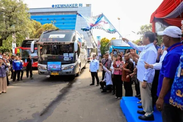 Jelang Lebaran 2026, Kemnaker Fasilitasi Mudik Gratis 12.690 Pekerja dan Ojol