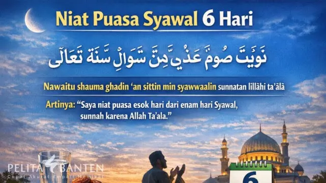 Niat-Puasa-Syawal-6-Hari Niat Puasa Syawal 6 Hari: Arab, Latin, Arti dan Tata Caranya