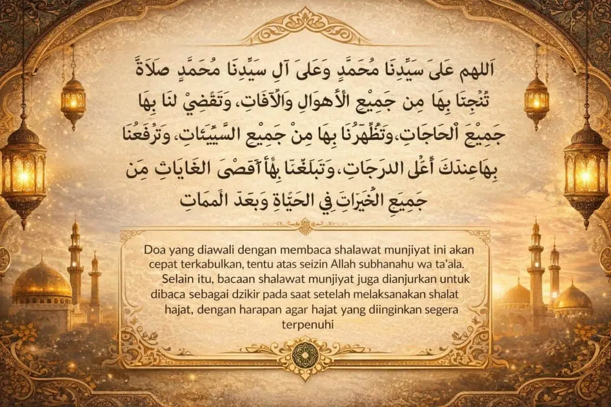 Sholawat Munjiat Arab, Latin dan Artinya serta Fadhilah Mengamalkannya Sholawat Munjiat Arab, Latin dan Artinya serta Fadhilah Mengamalkannya