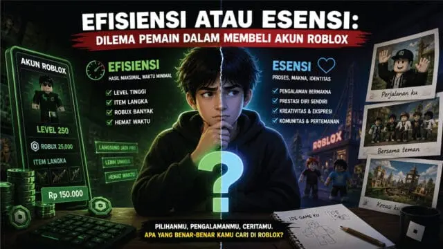 Efisiensi atau Esensi: Dilema Pemain dalam Membeli Akun Roblox Efisiensi atau Esensi: Dilema Pemain dalam Membeli Akun Roblox