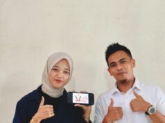 Dila Mahasiswa STISIP Banten Raya peraih juara lomba Logo Lebak Ruhay bersama Akademisi Anza Farizi, pada Kamis (7/05/2026).