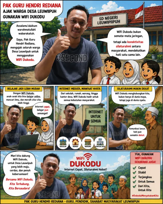 Pak Guru Hendri Rediana: Wifi Dukodu Bukan Sekadar Jaringan, Tetapi Jembatan Kekeluargaan Warga Desa Leuwiipuh Pak Guru Hendri Rediana: Wifi Dukodu Bukan Sekadar Jaringan, Tetapi Jembatan Kekeluargaan Warga Desa Leuwiipuh