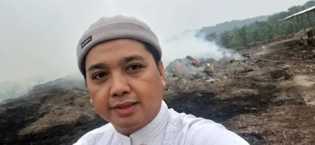 Tim Gerak Cepat (TGC) PKM Panggarangan terjun langsung ke lokasi kebakaran di Desa Sukajadi, Kecamatan Panggarangan, Kabupaten Lebak, pada Selasa (4/08/2026).