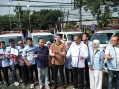 Jelang HUT PAN, H.Edison Sitorus Lantik Relawan dan Bagikan 11 Ambulance di Banten Dapil 2