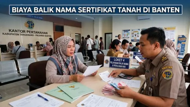 Biaya Balik Nama Sertifikat Tanah di Banten Biaya Balik Nama Sertifikat Tanah di Banten, Berapa Totalnya