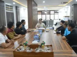 Panitia Festival Murak Kadu Kabupaten Lebak 2026 melaporkan kegiatan kepada Bupati Lebak.