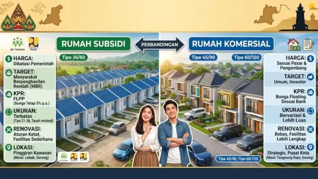 Perbedaan Rumah Subsidi dan Komersial Panduan Lengkap Warga Banten Perbedaan Rumah Subsidi dan Komersial Panduan Lengkap Warga Banten