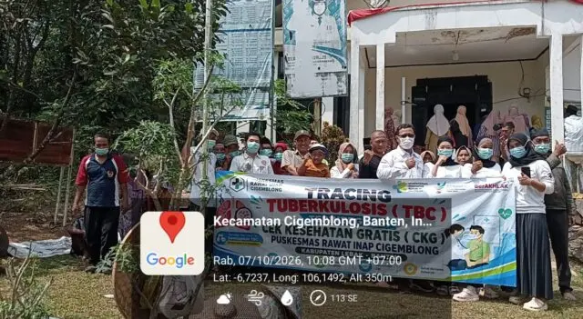 PKM Cigemblong gelar tracking TBC Terintegrasi CKG di Desa Cigemblong, Kecamatan Cigemblong, Kabupaten Lebak, pada Rabu (07/10/2026). PKM Cigemblong gelar tracking TBC Terintegrasi CKG di Desa Cigemblong, Kecamatan Cigemblong, Kabupaten Lebak, pada Rabu (07/10/2026).