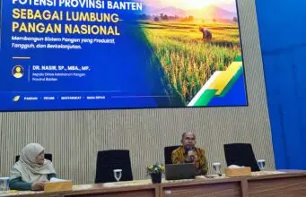 Dr. Nasir mengulas strategi membangun sistem pangan yang produktif, tangguh, dan berkelanjutan, pada Jum'at (23/10/2026).