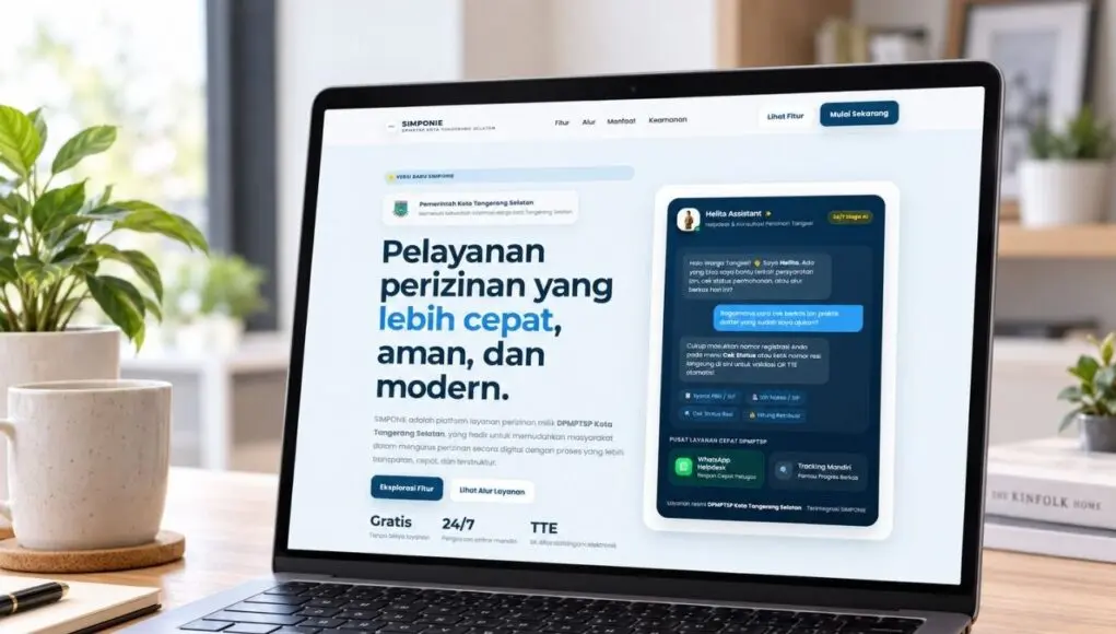 SIMPONIE V3 Diluncurkan, Perizinan Tangsel Kini Lebih Ramah Difabel dan Bisa Dipantau Real-Time SIMPONIE V3 Diluncurkan, Perizinan Tangsel Kini Lebih Ramah Difabel dan Bisa Dipantau Real-Time