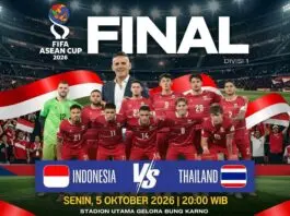 Indonesia vs Thailand di Final FIFA ASEAN Cup 2026